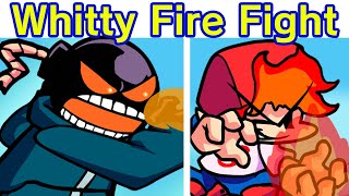 Friday Night Funkin VS Fire Whitty Full Week Part 1  Cutscenes FNF ModHard Whitty Fire Fight [upl. by Berti110]