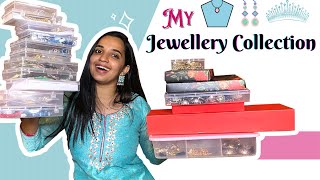 My Jewellery Collection  Earrings  Necklaces  Malavika Krishnadas [upl. by Nyladgam141]