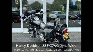 Harley Davidson 88 FXDWG Dyna Wide Glide [upl. by Yssak284]