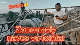 Zamonaviy naves va tomlar qurish hizmati [upl. by Rettuc158]