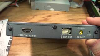 HDMI TO HDV Converter by Grass Valley ADVCHD50 ieee1394 Ilink Firewire [upl. by Anilos121]