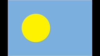 Palau  Drawing Every Countrys Flag [upl. by Areik]