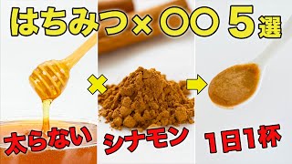 【1日1杯はちみつレシピ５選】ダイエット効果倍増の蜂蜜シナモン！若返る！元気になる！健康になる！管理栄養士 [upl. by Rivalee]