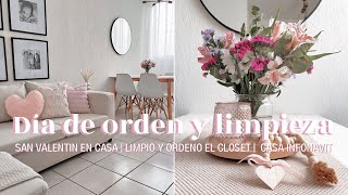 🧺 ORDEN Y LIMPIEZA EN CASA  ORGANIZO EL CLÓSET  FLORES PARA SAN VALENTÍN 2024 💐 CASA INFONAVIT [upl. by Irving]