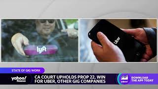 Uber Lyft stocks rise as California court upholds Prop 22 [upl. by Beera]