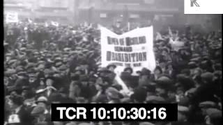 UK Temperance Movement march demanding Prohibition during WWI [upl. by Otrebcire]