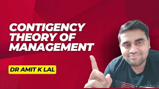 Contingency theory of Management  UGC NET  MBA  RBI Grade B [upl. by Casady438]