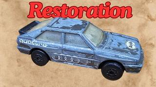 Diecast car Audi Quattro restoration From trash to Cash [upl. by Carmena317]