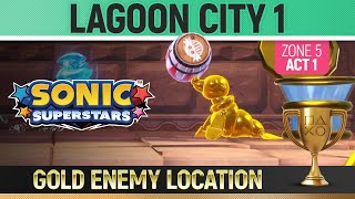 Sonic Superstars  Gold Enemy Location  Lagoon City Act 1 [upl. by Onez222]