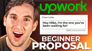 Upwork Cover Letter for total BEGINNERS FULL TEMPLATE [upl. by Arahsal]