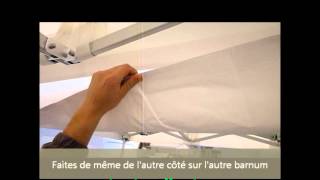 Comment placer une gouttière PVC sur une Tonnelle pliante ou tente [upl. by Stoughton]