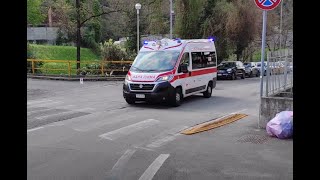 Ambulanza Croce Rossa Comitato di Lecco in sirenaLecco Red Cross Ambulance Responding Code 3 [upl. by Orion]