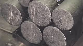 The processing process of graphite electrode [upl. by Cristin]