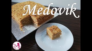 MEDOVIK  Russische Honigtorte mit Milchmädchen Creme  Russian Honey Cake  SOOO LECKER [upl. by Dayle]