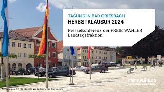 AbschlussPressekonferenz zur Herbstklausur 2024 in Bad Griesbach [upl. by Acim]