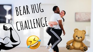 BEARHUG CHALLENGE COUPLES EDITION🧸💪🏽😹😱 LIFT AND CARRY CHALLENGE WHOS STRONGER CARRY AND LIFT [upl. by Shara237]