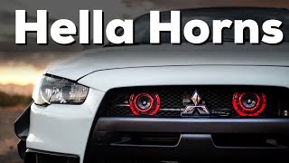 How to install Hella Horns on Evo X [upl. by Romo]