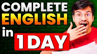 COMPLETE ENGLISH🔥 in 1 DAY boards2024 [upl. by Siraval]