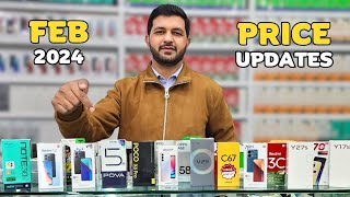 Mobile price updates 2024 February Pricedrop infinix unboxing realme redmi tecno [upl. by Crescint]