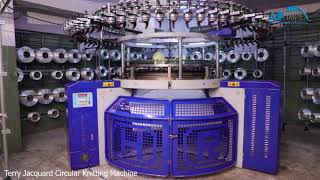 Terry Jacquard Circular Knitting Machine [upl. by Atinahs]