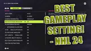 NHL 24 Best Visual Gameplay Settings [upl. by Anyela]