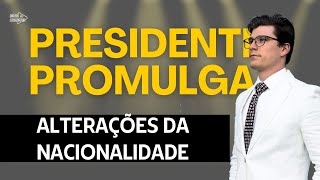 PRESIDENTE ASSINA ALTERAÇÃO DA NACIONALIDADE PORTUGUESA Ep 1210 [upl. by Llertac]