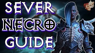 Diablo 4 Sever Necromancer Build Guide  Gameplay Aspects Gear Stats and Early Paragon D4 [upl. by Ennovihc]