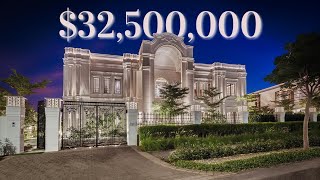 Touring a 32500000 MEGA MANSION Designed for ROYALTY  Dubai Hills [upl. by Egbert]