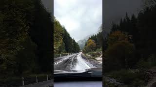 driving in slovakia mountains in rainy autumn beautifulslovakia travel early morning joy [upl. by Nedloh619]