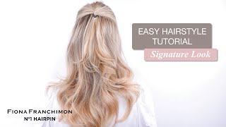 How to do a Signature Look  Hair Tutorial No1 Hairpin  Fiona Franchimon [upl. by Thurmann]