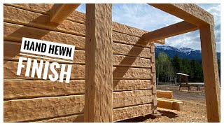 Hand Hewn Face Treatment On Your Timbers a Practical Tutorial logtalkwithdave handhewn timber [upl. by Honor]