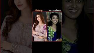 Actresspriya prakashKinza Hashmi lvanaHebahmakeup or no makeup look viral [upl. by Adnirol344]