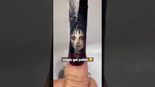 Wait for it 👀 This nail is possessed 👻😱 nailart nails halloweennails beetlejuice [upl. by Zippora]