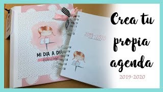 TUTORIAL AGENDA SCRAPBOOK 2019  2020 ❤️Como hacer una agenda [upl. by Nylhtac]