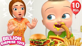 Learning Table Manners  BillionSurpriseToys Nursery Rhymes Kids Songs [upl. by Droffig209]