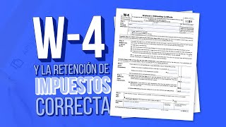 ¿Cómo completo el formulario W4  Tutorial [upl. by Jarlen]