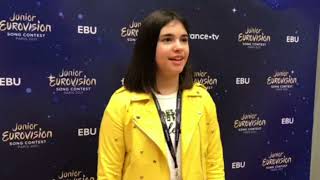 Elisabetta Lizza Specchio Mirror On The Wall  Italy Junior Eurovision 2021  interview [upl. by Stricklan]