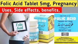 Folic acid 5 mg uses benefits folic acid 5mg in pregnancy folic acid ke fayde side effects [upl. by Azaria]