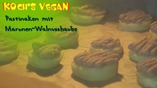 Pastinaken mit MaronenWalnusshaube  Pastinaken zubereiten  Kochs vegan Wunschzettel [upl. by Bodwell]