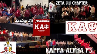 Kappa Alpha Psi  Zeta Mu Chapter  PROBATE  spring 2024 WIU ♦️ [upl. by Okramed]