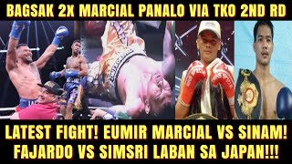 BAGSAK 2x TKO 2nd Round EUMIR MARCIAL VS THOEDSAK SINAM FIGHT [upl. by Ainnos]