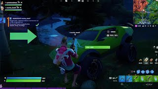 Interact with an overturned car to flip it right side up ⭐️ Fortnite SEASON 8❗️Ryufalcon Blue [upl. by Nivrad85]