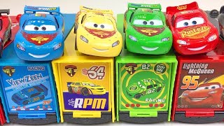 Disney Cars Toys Lightning Mcqueen Colors and Mack Truck [upl. by Nahraf274]