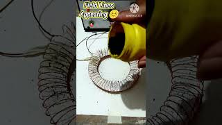 Magnetic Field Lines Of TOROID with IRON POWDER Most IMP [upl. by Gluck]