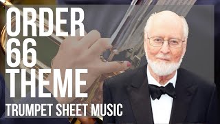 Trumpet Sheet Music How to play Order 66 Theme AtinPiano Cover by John Williams [upl. by Heyward]