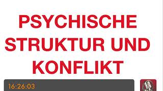 PSYCHOTHERAPIE AUSBILDUNG  Psychische Struktur und Konflikt [upl. by Daph]