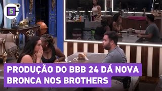 Produção do BBB 24 dá nova bronca nos brothers [upl. by Haskell997]