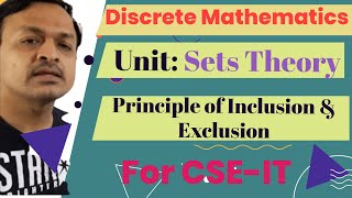 25 Principle of Inclusion and Exclusion In Sets Theory In Discrete Mathematics In Hindi [upl. by Perretta]