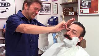 Paolo Barrasso  Barbiere Paolo  Torino  Italian Barber [upl. by Yrrac889]