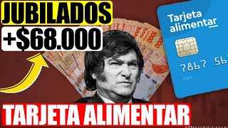 😮Jubilados❗ Tarjeta Alimentaria de 💲68000 Decretan Ayuda Económica y Suspenden Créditos ANSES 2024 [upl. by Franek]